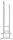 HAKU Möbel Herrendiener 55103 grau Metall 48,0 x 107,0 cm, 1 St.