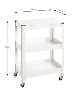 HAKU Möbel Servierwagen weiß 50,0 x 32,0 x...