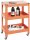 HAKU Möbel Servierwagen orange 50,0 x 32,0 x 75,0 cm