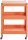 HAKU Möbel Servierwagen orange 50,0 x 32,0 x 75,0 cm