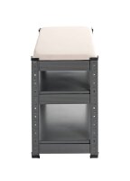 HAKU Möbel Schuhbank 55817 anthrazit, grau Metall 60,0 cm