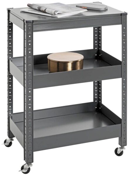 HAKU Möbel Servierwagen grau 50,0 x 32,0 x 75,0 cm
