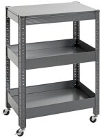 HAKU Möbel Servierwagen grau 50,0 x 32,0 x 75,0 cm