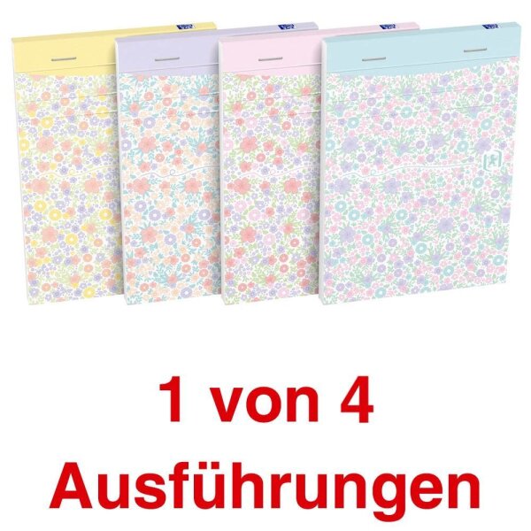 OXFORD Notizblock GO Floral DIN A6 liniert, 1 St.