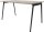 Quadrifoglio X3 Schreibtisch beton rechteckig, 4-Fuß-Gestell grau 140,0 x 80,0 cm