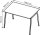 Quadrifoglio X3 Schreibtisch beton rechteckig, 4-Fuß-Gestell grau 140,0 x 80,0 cm