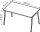 Quadrifoglio X3 Schreibtisch beton rechteckig, 4-Fuß-Gestell grau 160,0 x 80,0 cm
