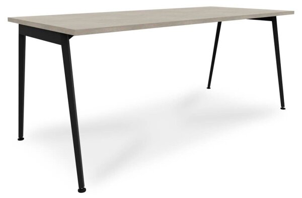 Quadrifoglio X3 Schreibtisch beton rechteckig, 4-Fuß-Gestell grau 180,0 x 80,0 cm
