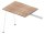 Quadrifoglio Anbautisch X3 ulme, weiß rechteckig 80,0 x 60,0 x 75,0 cm