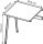 Quadrifoglio Anbautisch X3 eiche, weiß rechteckig 80,0 x 60,0 x 75,0 cm