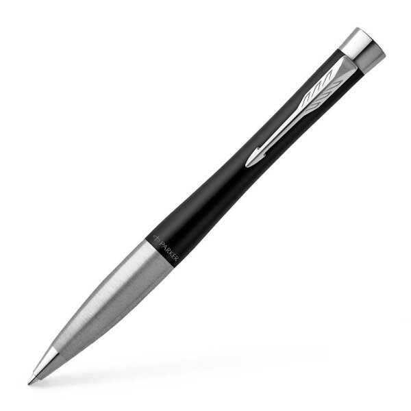 PARKER Kugelschreiber schwarz/silber, Schreibfarbe: blau, 1 St.