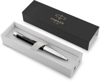 PARKER Kugelschreiber schwarz/silber, Schreibfarbe: blau, 1 St.