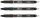 Sharpie S-GEL Gelschreiber schwarz, Schreibfarbe: farbsortiert, 3 St.