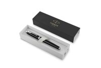 PARKER IM Tintenroller schwarz/silber 0,5 mm, Schreibfarbe: schwarz, 1 St.
