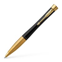 PARKER Kugelschreiber schwarz/gold, Schreibfarbe: blau, 1...