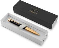 PARKER Kugelschreiber schwarz/gold, Schreibfarbe: blau, 1 St.