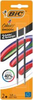BIC 4 Colours Smooth Kugelschreibermine M schwarz, 2 St.