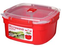 sistema® Mikrowellen-Dampfgarer rot 2,4 l, 1 St.