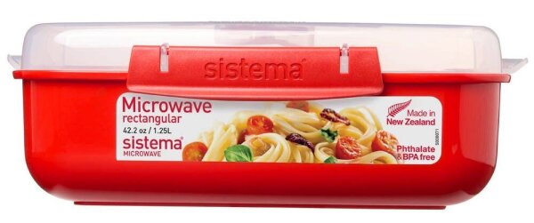 sistema® Mikrowellendose rot 1,25 l, 1 St.