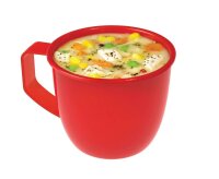 sistema® Mikrowellen-Suppentasse rot 565,0 ml, 1 St.