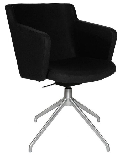 Topstar Besuchersessel SFH 1.0 schwarz edelstahl, Optik matt Stoff 58,0 x 66,0 x 87,0 - 90,0 cm, 1 St.