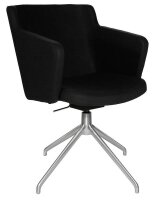 Topstar Besuchersessel SFH 1.0 schwarz edelstahl, Optik...