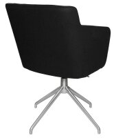 Topstar Besuchersessel SFH 1.0 schwarz edelstahl, Optik matt Stoff 58,0 x 66,0 x 87,0 - 90,0 cm, 1 St.