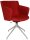 Topstar Besuchersessel SFH 1.0 rot edelstahl, Optik matt Stoff 58,0 x 66,0 x 87,0 - 90,0 cm, 1 St.