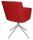 Topstar Besuchersessel SFH 1.0 rot edelstahl, Optik matt Stoff 58,0 x 66,0 x 87,0 - 90,0 cm, 1 St.