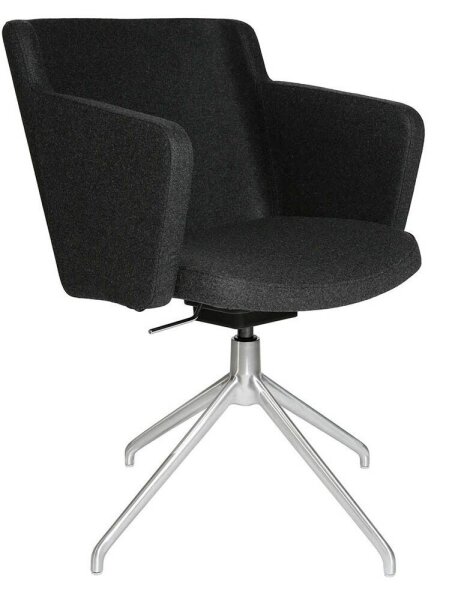 Topstar Besuchersessel SFH 1.0 anthrazit edelstahl, Optik matt Stoff 58,0 x 66,0 x 87,0 - 90,0 cm, 1 St.