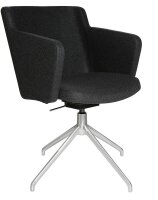Topstar Besuchersessel SFH 1.0 anthrazit edelstahl, Optik...