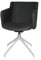 Topstar Besuchersessel SFH 1.0 anthrazit edelstahl, Optik matt Stoff 58,0 x 66,0 x 87,0 - 90,0 cm, 1 St.