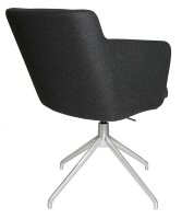 Topstar Besuchersessel SFH 1.0 anthrazit edelstahl, Optik matt Stoff 58,0 x 66,0 x 87,0 - 90,0 cm, 1 St.