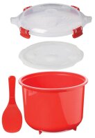 sistema® Mikrowellen-Reiskocher Reiskocher rot,...