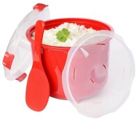 sistema® Mikrowellen-Reiskocher Reiskocher rot, transparent 2,6 l, 1 St.  ( SI1110 )