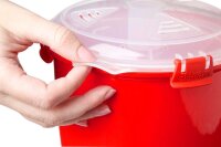 sistema® Mikrowellen-Reiskocher Reiskocher rot, transparent 2,6 l, 1 St.  ( SI1110 )