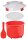 sistema® Mikrowellen-Reiskocher Reiskocher rot, transparent 2,6 l, 1 St.  ( SI1110 )
