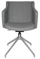 Topstar Besuchersessel SFH 1.0 hellgrau edelstahl, Optik matt Stoff 58,0 x 66,0 x 87,0 - 90,0 cm, 1 St.