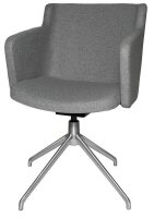 Topstar Besuchersessel SFH 1.0 hellgrau edelstahl, Optik matt Stoff 58,0 x 66,0 x 87,0 - 90,0 cm, 1 St.