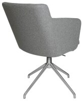 Topstar Besuchersessel SFH 1.0 hellgrau edelstahl, Optik matt Stoff 58,0 x 66,0 x 87,0 - 90,0 cm, 1 St.
