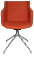 Topstar Besuchersessel SFH 1.0 orange edelstahl, Optik...