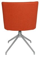 Topstar Besuchersessel SFH 1.0 orange edelstahl, Optik matt Stoff 58,0 x 66,0 x 87,0 - 90,0 cm, 1 St.