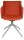 Topstar Besuchersessel SFH 1.0 orange edelstahl, Optik matt Stoff 58,0 x 66,0 x 87,0 - 90,0 cm, 1 St.