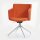 Topstar Besuchersessel SFH 1.0 orange edelstahl, Optik matt Stoff 58,0 x 66,0 x 87,0 - 90,0 cm, 1 St.