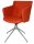 Topstar Besuchersessel SFH 1.0 orange edelstahl, Optik matt Stoff 58,0 x 66,0 x 87,0 - 90,0 cm, 1 St.