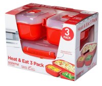 sistema® Mikrowellen-Set rot, 1 Set