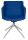 Topstar Besuchersessel SFH 1.0 royalblau edelstahl, Optik matt Stoff 58,0 x 66,0 x 87,0 - 90,0 cm, 1 St.