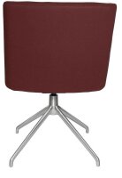 Topstar Besuchersessel SFH 1.0 bordeaux edelstahl, Optik matt Stoff 58,0 x 66,0 x 87,0 - 90,0 cm, 1 St.