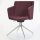Topstar Besuchersessel SFH 1.0 bordeaux edelstahl, Optik matt Stoff 58,0 x 66,0 x 87,0 - 90,0 cm, 1 St.