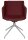 Topstar Besuchersessel SFH 1.0 bordeaux edelstahl, Optik matt Stoff 58,0 x 66,0 x 87,0 - 90,0 cm, 1 St.